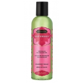 Массажное масло Naturals Strawberry Dreams с ароматом клубники - 59 мл. - Kama Sutra - купить с доставкой в Тюмени