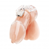 Прозрачная клетка целомудрия Acrylic See-thru Chastity Cage - BlueLine - купить с доставкой в Тюмени