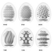 Набор из 6 мастурбаторов Tenga EGG IV с различным рельефом - Tenga - в Тюмени купить с доставкой