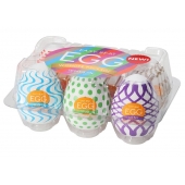 Набор из 6 мастурбаторов Tenga EGG IV с различным рельефом - Tenga - в Тюмени купить с доставкой