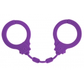 Фиолетовые силиконовые наручники Suppression - Lola Games - купить с доставкой в Тюмени