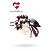 Черно-красный бондажный набор Bow-tie - ToyFa - купить с доставкой в Тюмени