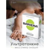 Ультратонкие презервативы Bariera Ultra Thin - 3 шт. - Bariera - купить с доставкой в Тюмени