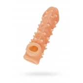 Телесная закрытая насадка с пупырышками Cock Sleeve Size M - 15,6 см. - KOKOS - в Тюмени купить с доставкой