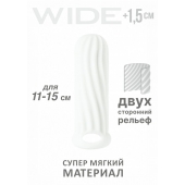 Белый фаллоудлинитель Homme Wide - 13 см. - Lola Games - в Тюмени купить с доставкой