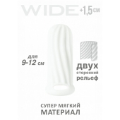 Белый фаллоудлинитель Homme Wide - 11 см. - Lola Games - в Тюмени купить с доставкой