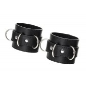 Черные наручники Anonymo на сцепке - ToyFa - купить с доставкой в Тюмени