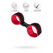 Красно-черные велюровые оковы Anonymo - ToyFa - купить с доставкой в Тюмени