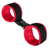 Красно-черные велюровые оковы Anonymo - ToyFa - купить с доставкой в Тюмени