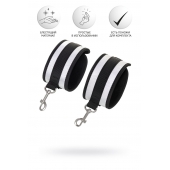 Серебристо-черные наручники Anonymo - ToyFa - купить с доставкой в Тюмени