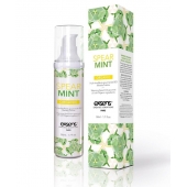 Разогревающее массажное масло Gourmet Spearmint Organic с органическими ингредиентами - 50 мл. - Exsens - купить с доставкой в Тюмени