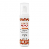 Разогревающее массажное масло Gourmet White Peach Organic с органическими ингредиентами - 50 мл. - Exsens - купить с доставкой в Тюмени