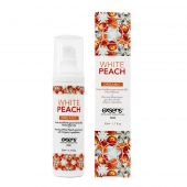 Разогревающее массажное масло Gourmet White Peach Organic с органическими ингредиентами - 50 мл. - Exsens - купить с доставкой в Тюмени