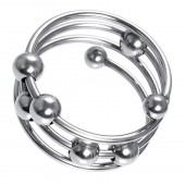 Большое металлическое кольцо под головку пениса - ToyFa - купить с доставкой в Тюмени