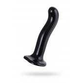 Черный стимулятор для пар P G-Spot Dildo Size L - 19 см. - Strap-on-me - в Тюмени купить с доставкой