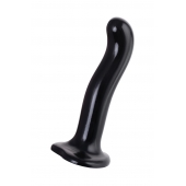 Черный стимулятор для пар P G-Spot Dildo Size L - 19 см. - Strap-on-me - в Тюмени купить с доставкой