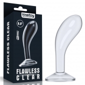 Прозрачный стимулятор простаты Flawless Clear Prostate Plug - 15 см. - Lovetoy - в Тюмени купить с доставкой