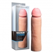Телесная фаллическая насадка на пенис Magnum Xtender - 23 см. - Blush Novelties - в Тюмени купить с доставкой
