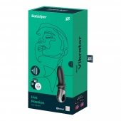 Черный анальный вибратор Hot Passion с функцией нагрева - Satisfyer - в Тюмени купить с доставкой
