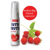 Гель-смазка Tutti-frutti с земляничным вкусом - 30 гр. - Биоритм - купить с доставкой в Тюмени