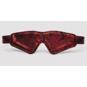 Двусторонняя красно-черная маска на глаза Reversible Faux Leather Blindfold - Fifty Shades of Grey - купить с доставкой в Тюмени
