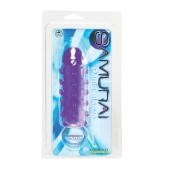 Закрытая фиолетовая насадка с пупырышками SAMURAI PENIS SLEEVE PURPLE - 14,5 см. - NMC - в Тюмени купить с доставкой