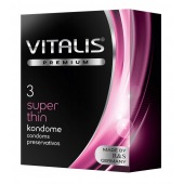 Ультратонкие презервативы VITALIS PREMIUM super thin - 3 шт. - Vitalis - купить с доставкой в Тюмени