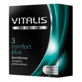 Контурные презервативы VITALIS PREMIUM comfort plus - 3 шт. - Vitalis - купить с доставкой в Тюмени