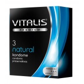 Классические презервативы VITALIS PREMIUM natural - 3 шт. - Vitalis - купить с доставкой в Тюмени
