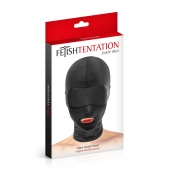 Сплошная маска на голову с прорезью для рта - Fetish Tentation - купить с доставкой в Тюмени