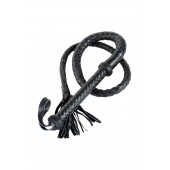 Длинный кожаный кнут с хлопушками на конце - ToyFa - купить с доставкой в Тюмени