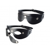 Черная кожаная маска  Новичок - Sitabella - купить с доставкой в Тюмени