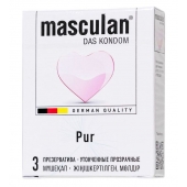 Супертонкие презервативы Masculan Pur - 3 шт. - Masculan - купить с доставкой в Тюмени