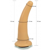 Телесная гладкая насадка Harness - 13,3 см. - LOVETOY (А-Полимер) - купить с доставкой в Тюмени