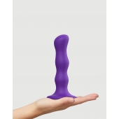 Фиолетовая насадка Strap-On-Me Dildo Geisha Balls size M - Strap-on-me - купить с доставкой в Тюмени