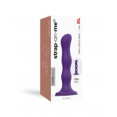 Фиолетовая насадка Strap-On-Me Dildo Geisha Balls size XL - Strap-on-me - купить с доставкой в Тюмени