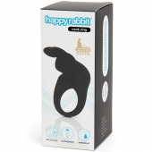 Черное эрекционное виброкольцо Happy Rabbit Rechargeable Rabbit Cock Ring - Happy Rabbit - в Тюмени купить с доставкой