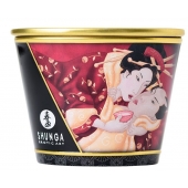 Массажная  свеча Sparkling Strawberry Wine с ароматом клубничного вина - 170 мл. - Shunga - купить с доставкой в Тюмени