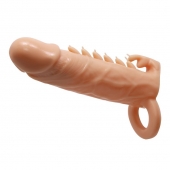 Телесная удлиняющая насадка Penis Sleeve Emmitt - 17 см. - Baile - в Тюмени купить с доставкой