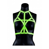 Портупея Bra Harness с неоновым эффектом - размер L-XL - Shots Media BV - купить с доставкой в Тюмени