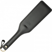 Черная кожаная шлепалка SitaBlack - 30 см. - Sitabella - купить с доставкой в Тюмени