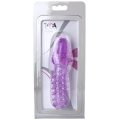 Фиолетовая насадка, удлиняющая половой член - 13,5 см. - Toyfa Basic - в Тюмени купить с доставкой