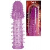 Фиолетовая насадка, удлиняющая половой член - 13,5 см. - Toyfa Basic - в Тюмени купить с доставкой