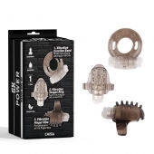 Набор из 3 дымчатых эрекционных колец с вибрацией Teasers Ring Kit - Chisa - в Тюмени купить с доставкой