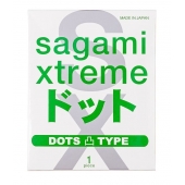 Презерватив Sagami Xtreme Type-E с точками - 1 шт. - Sagami - купить с доставкой в Тюмени