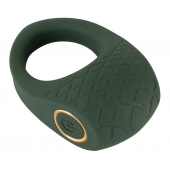 Зеленое эрекционное виброкольцо Luxurious Vibro Cock Ring - Orion - в Тюмени купить с доставкой