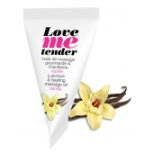 Съедобное согревающее массажное масло Love Me Tender Vanilla с ароматом ванили - 10 мл. - Love to Love - купить с доставкой в Тюмени