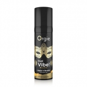 Съедобный гель Dual Vibe Pina Colada с эффектом вибрации и вкусом коктейля пина колада - 15 мл. - ORGIE - купить с доставкой в Тюмени
