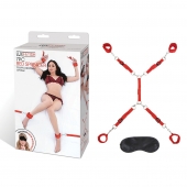 Красная фиксация на матрас Classic Bedspreader - Lux Fetish - купить с доставкой в Тюмени