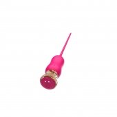 Розовый тонкий стимулятор Nipple Vibrator - 23 см. - I-MOON - купить с доставкой в Тюмени